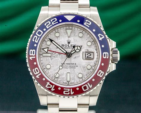 pepsi white gold rolex|gmt white gold price.